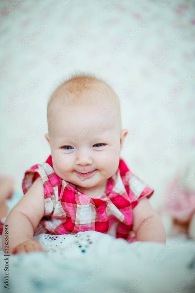 beautiful portrait of Incredible and charming small baby beautiful portrait of Incredible and charming small baby