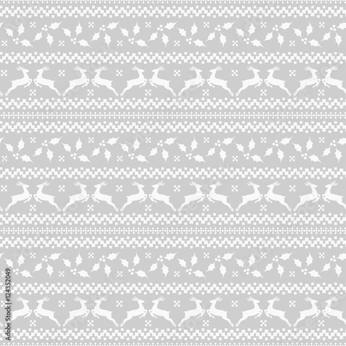 Christmas seamless pattern. Vector background.