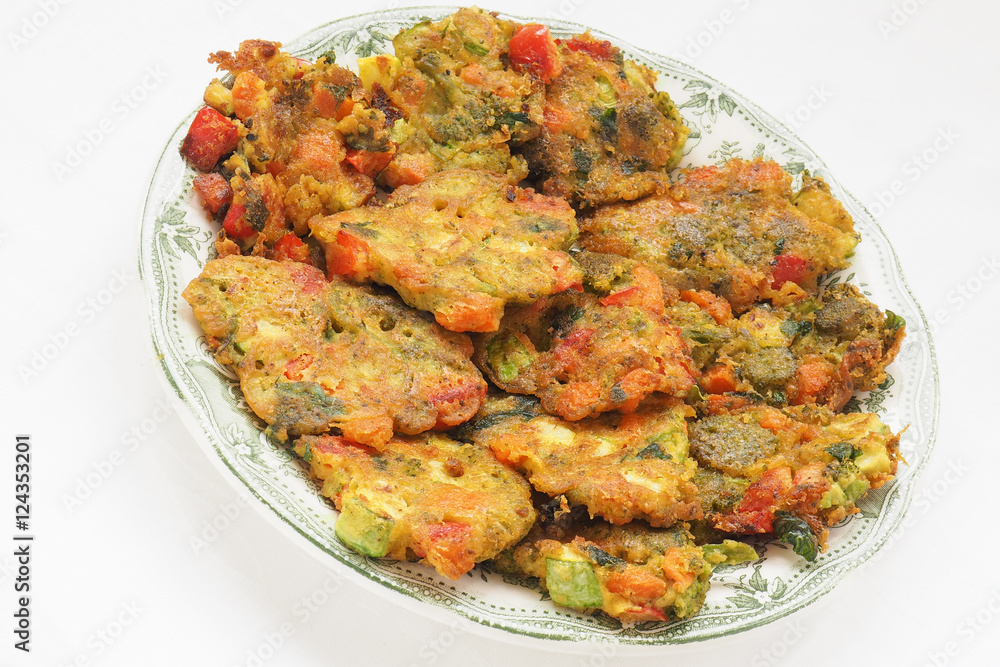 Healthy baked vegan vegetable pakoras Healthy baked vegan vegetable pakoras