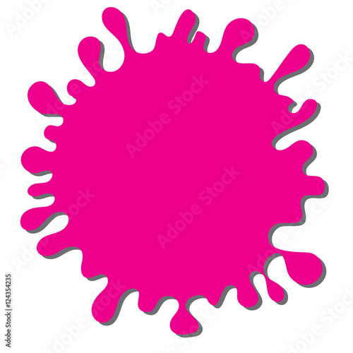  Vector Illustration with Cute Cartoon Color Paint Splashes Isolated On A White Background, Splatters, Splodges, Blots, Backdrop. It Can Be Used As A Wedding Card