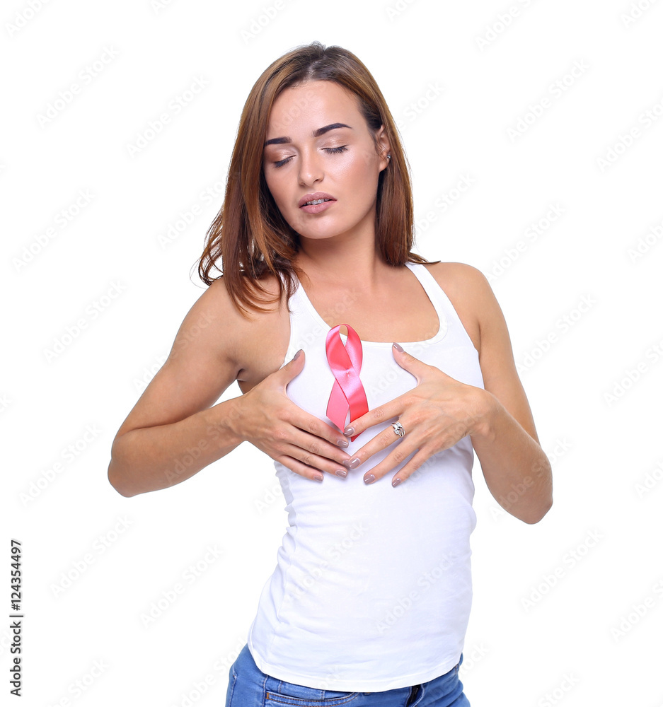 The concept health and prevention of breast cancer. The concept health and prevention of breast cancer.