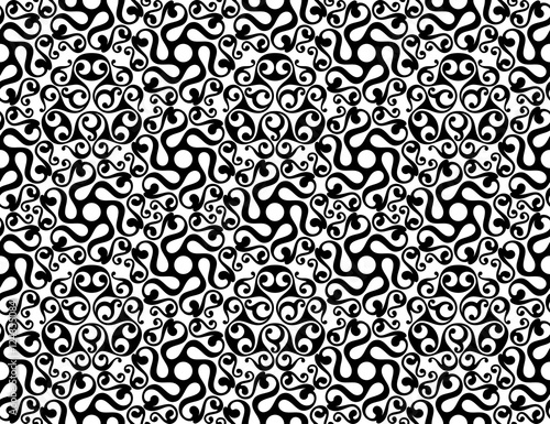 ancient black and white celtic seamless pattern, vector