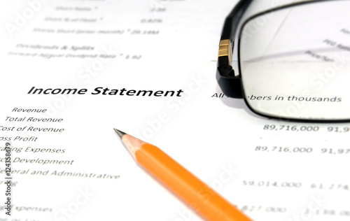 business balance, income statement