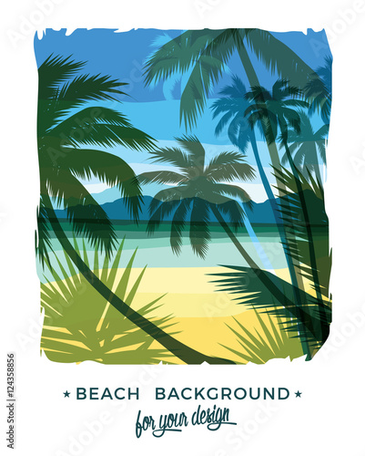 Beach summer background.