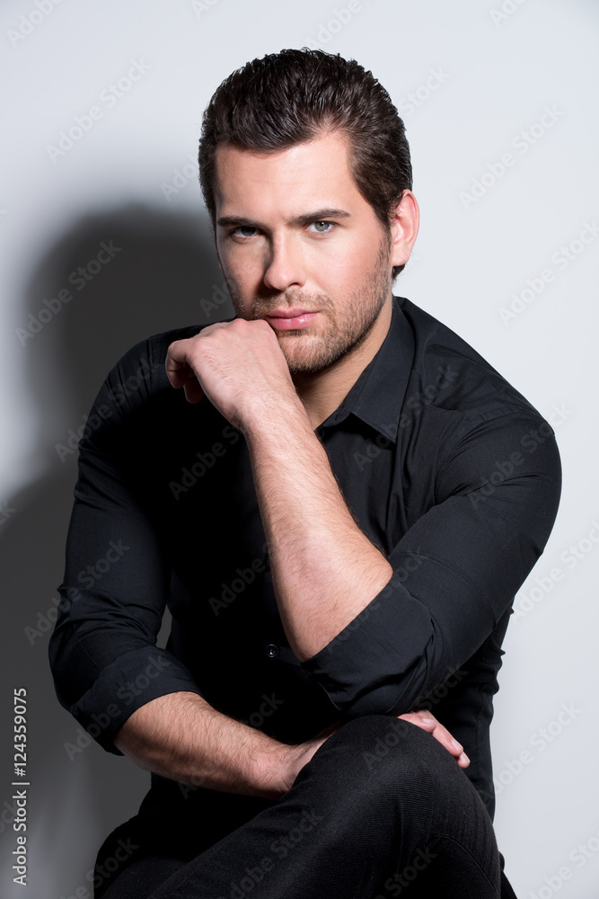 Fototapeta premium Fashion portrait of handsome man.