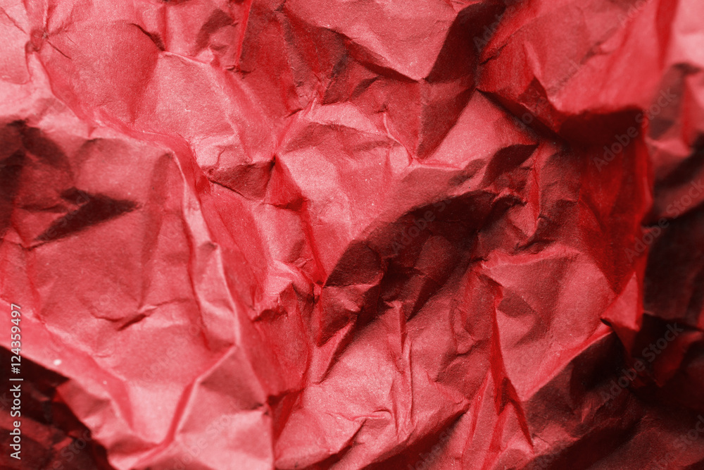 Crumpled red paper Crumpled red paper