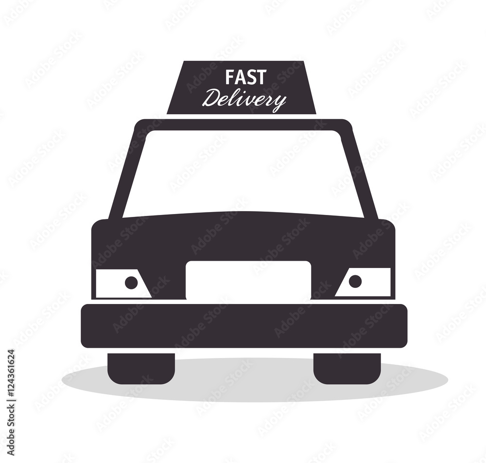 car fast delivery service design icon vector illustration car fast delivery service design icon vector illustration