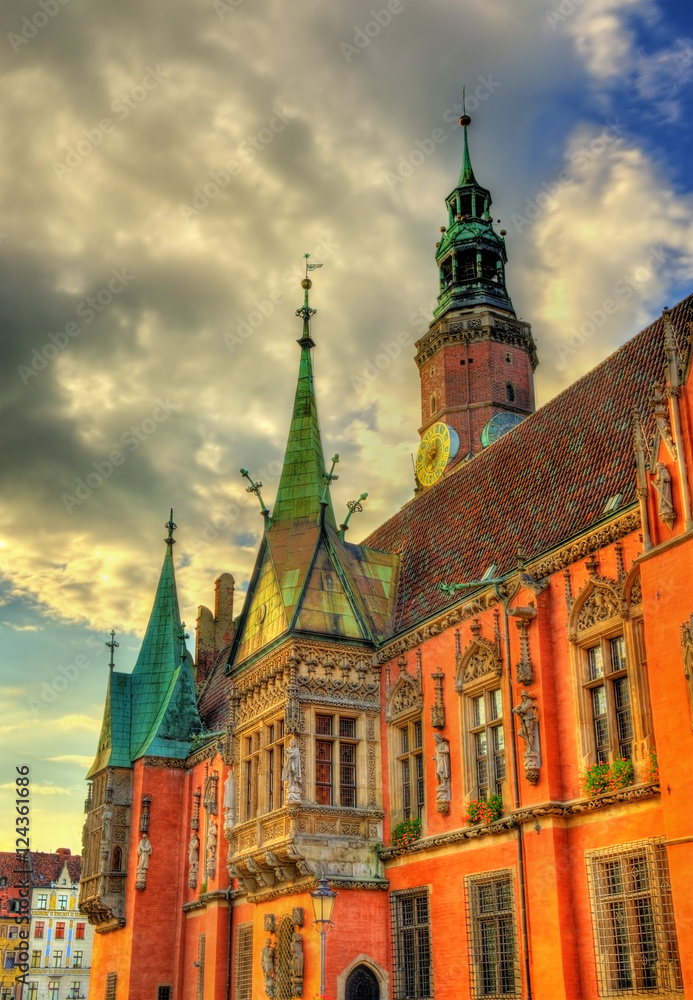 Obraz premium Old City Hall in Wroclaw, Poland