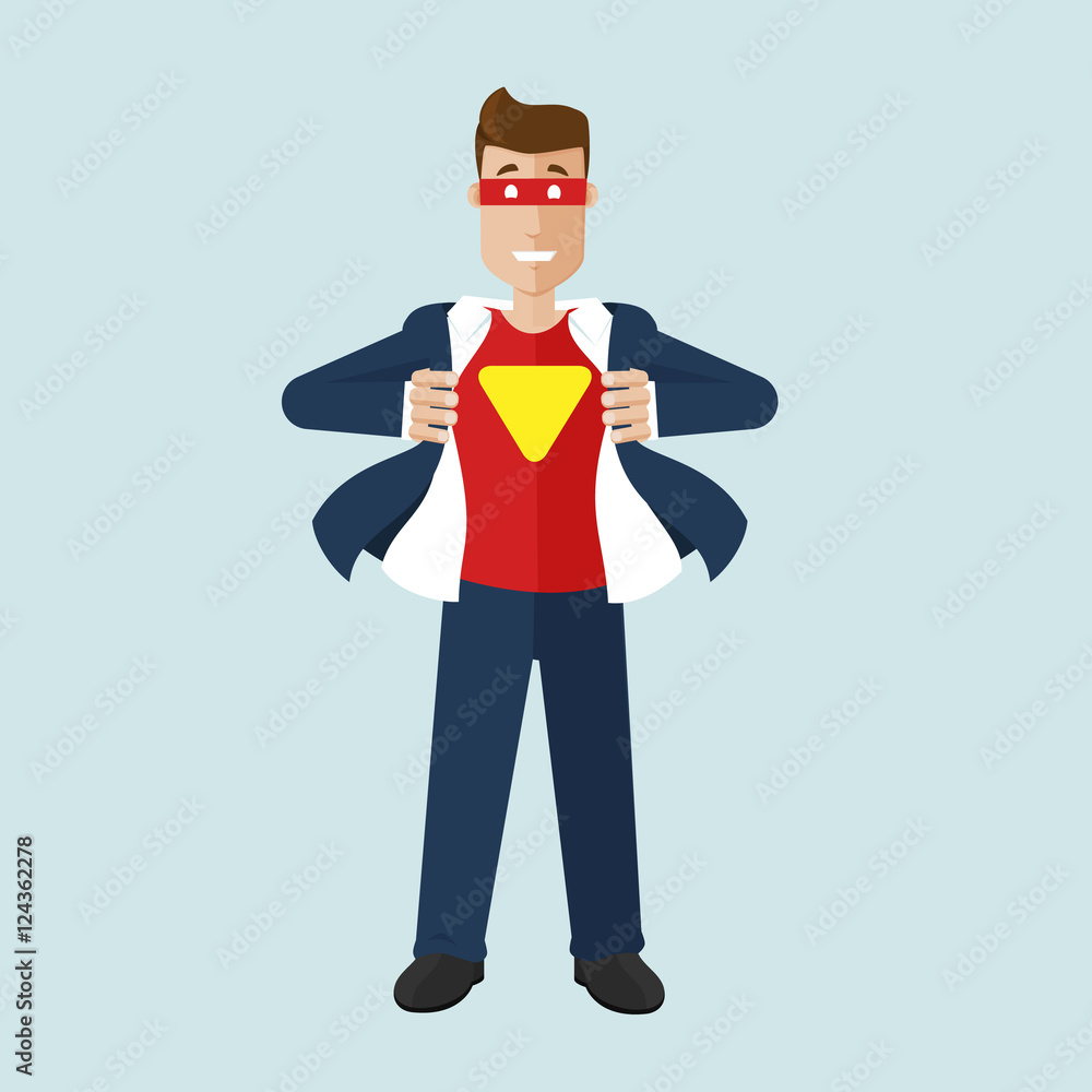 Businessman is in realy a superhero