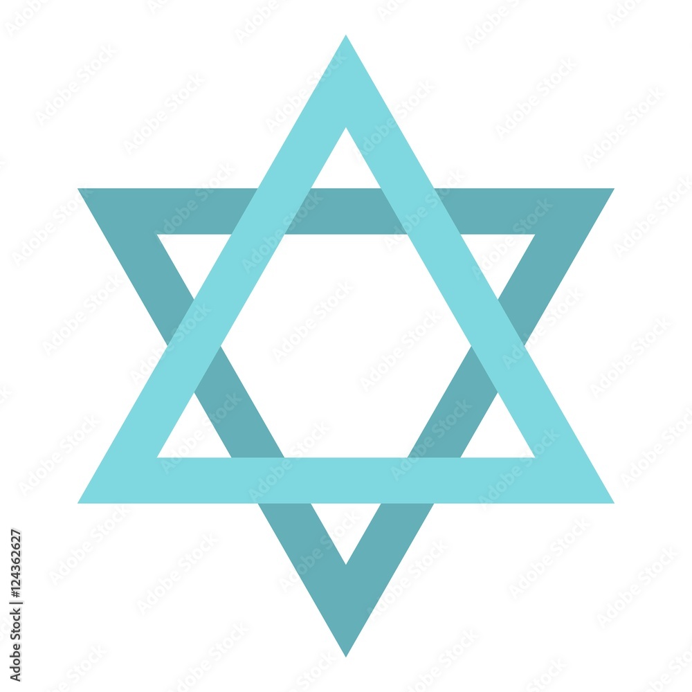 Star of David icon. Flat illustration of star of David vector icon for web design Star of David icon. Flat illustration of star of David vector icon for web design