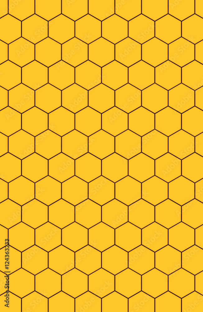 Abstract yellow hexagon Abstract yellow hexagon