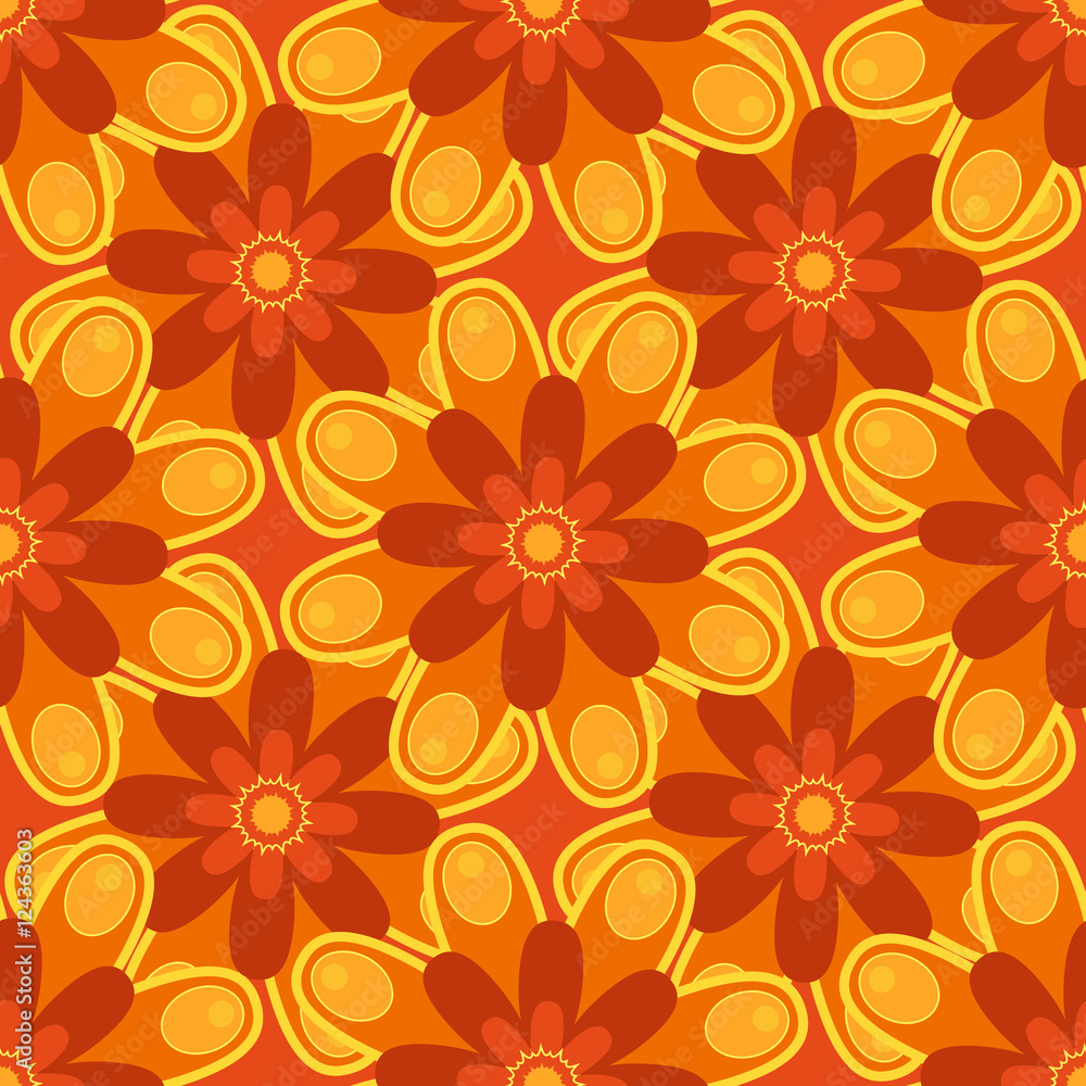 Fototapeta premium Seamless color pattern. Geometric vector background.