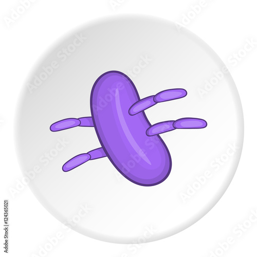 Bacteria icon. Cartoon illustration of bacteria vector icon for web