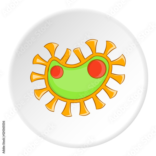 Virus icon. Cartoon illustration of virus vector icon for web
