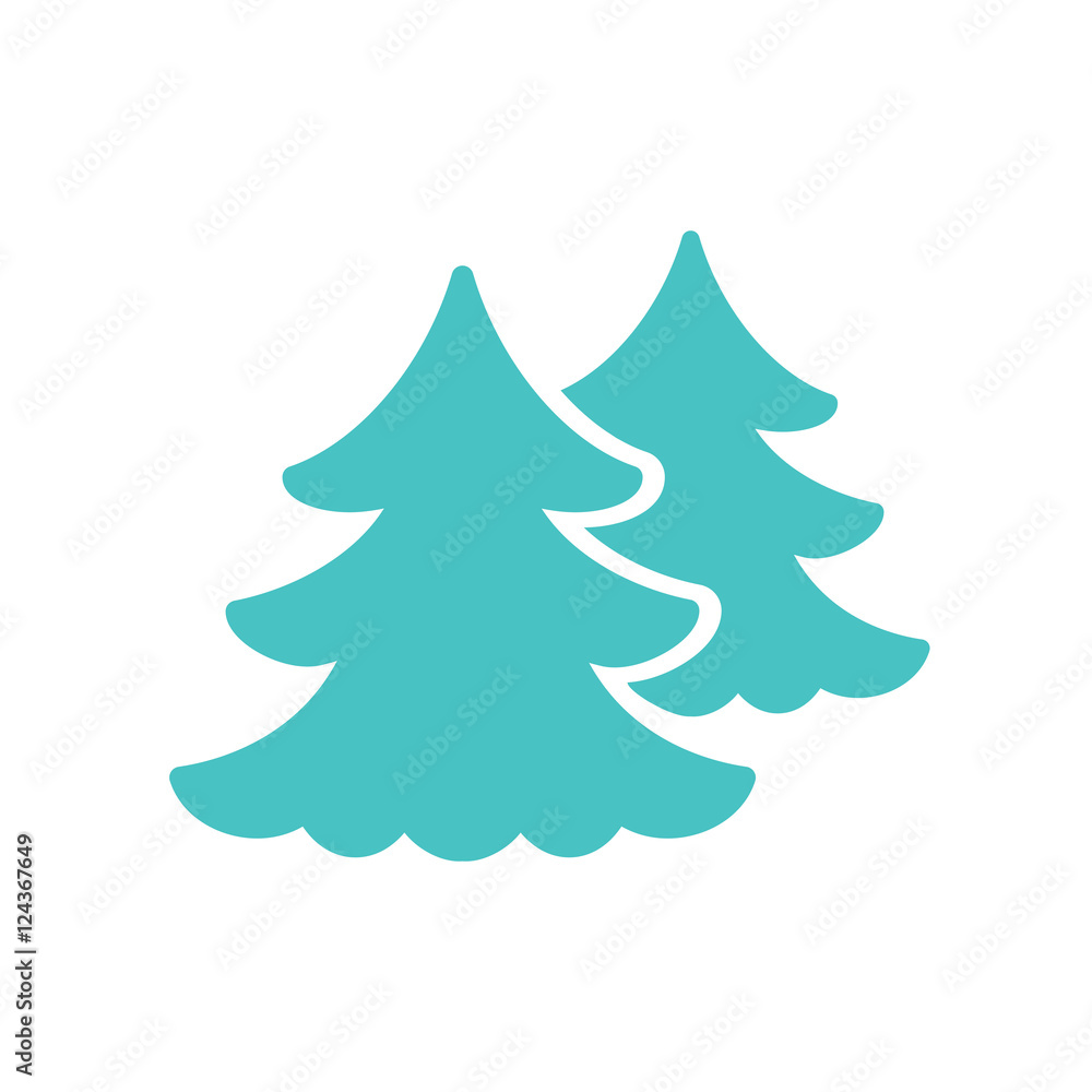 fir spruce pine tree wood christmas-tree xmas tree icon blue sim fir spruce pine tree wood christmas-tree xmas tree icon blue sim
