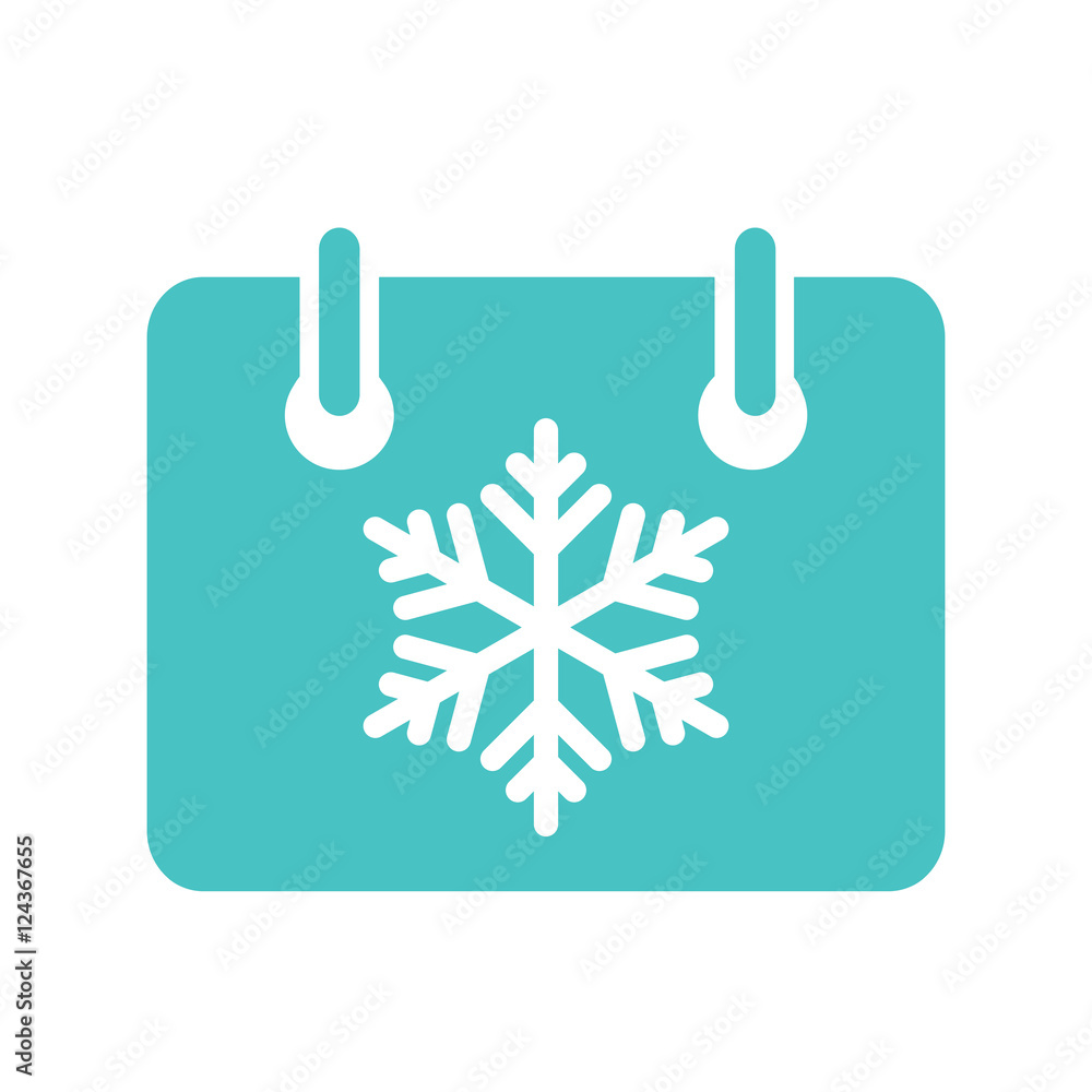 Fototapeta premium calendar calender winter holiday christmas xmas simple icon