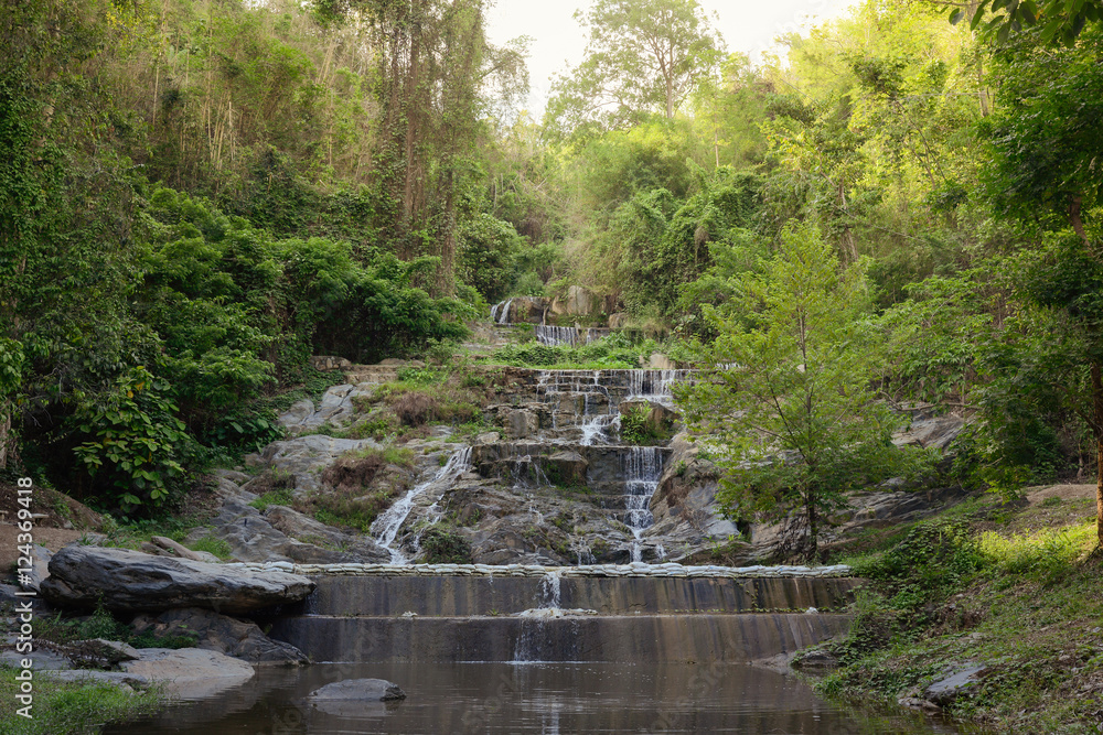 Mae Phun waterfalls in Laplae District, Uttaradit province of Thailand. 