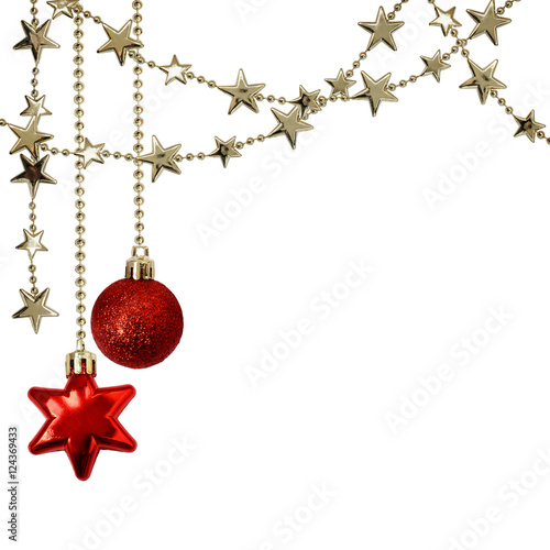 Christmas garlands with sta...