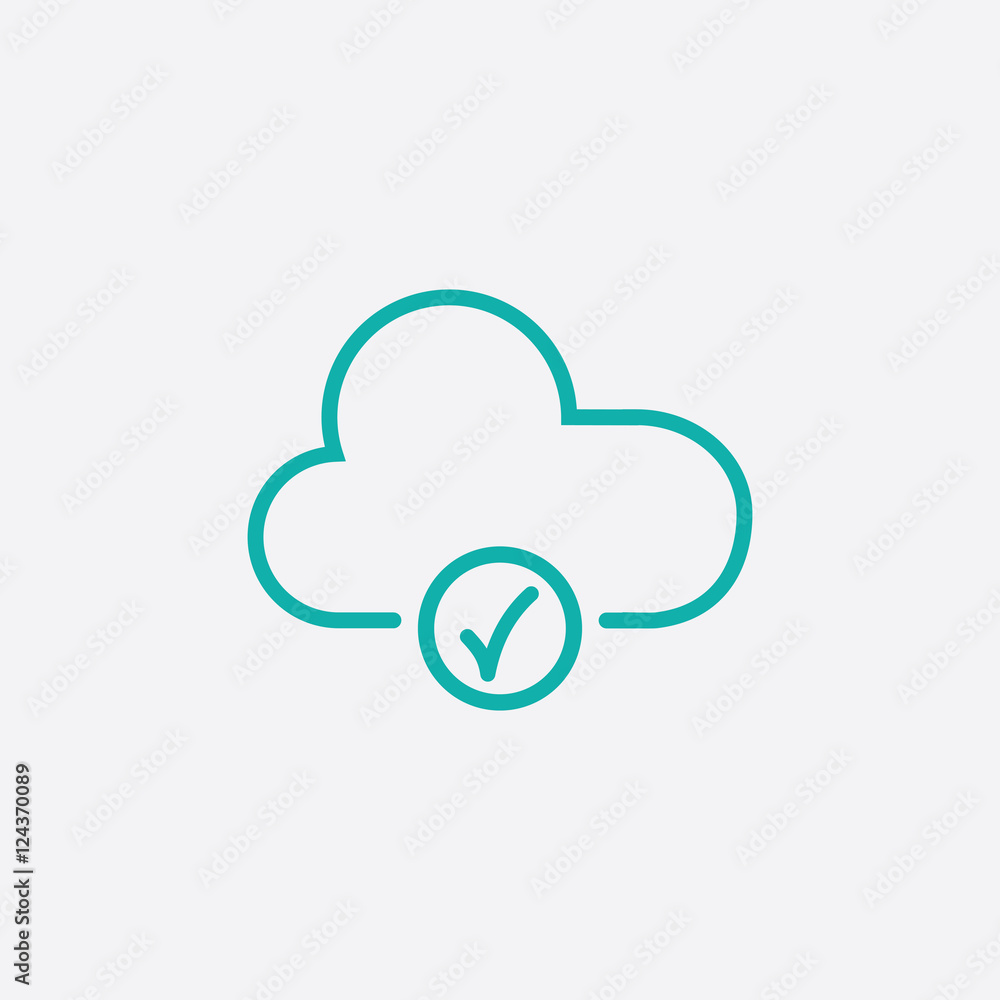 cloud snow snowflackes winter thin line outline blue icon on bac cloud snow snowflackes winter thin line outline blue icon on bac