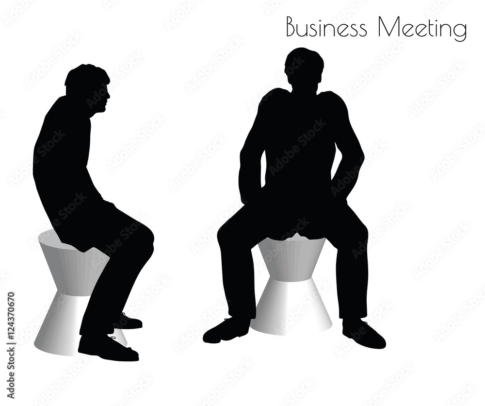 man in  Business Meeting pose