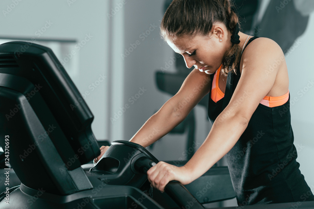 Fototapeta premium Treadmill exercising