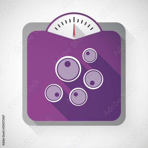 Isolated long shadow body weight scale with oocytes