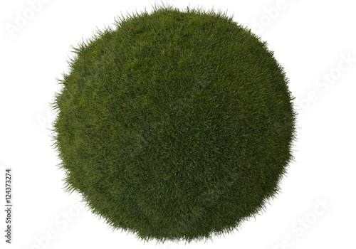 Grass sphere planet earth