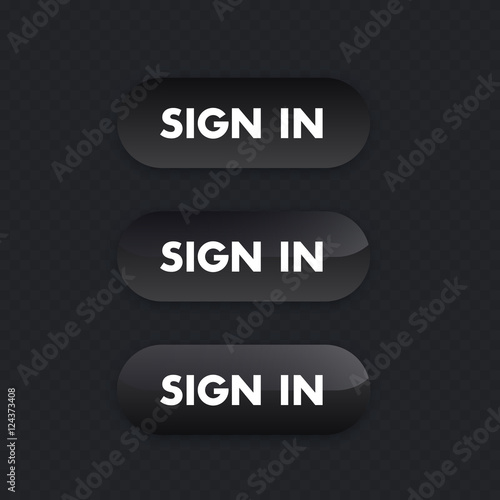 sign in, dark buttons for web
