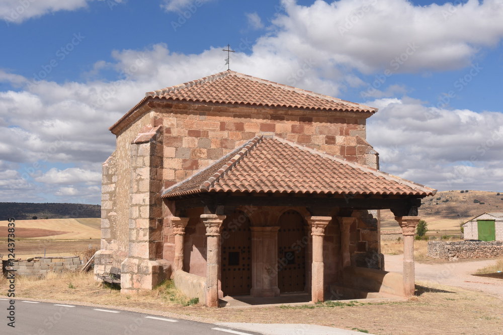 Romanesque chapel of La Soledad, Palazuelos in Guadalajara province, Spain