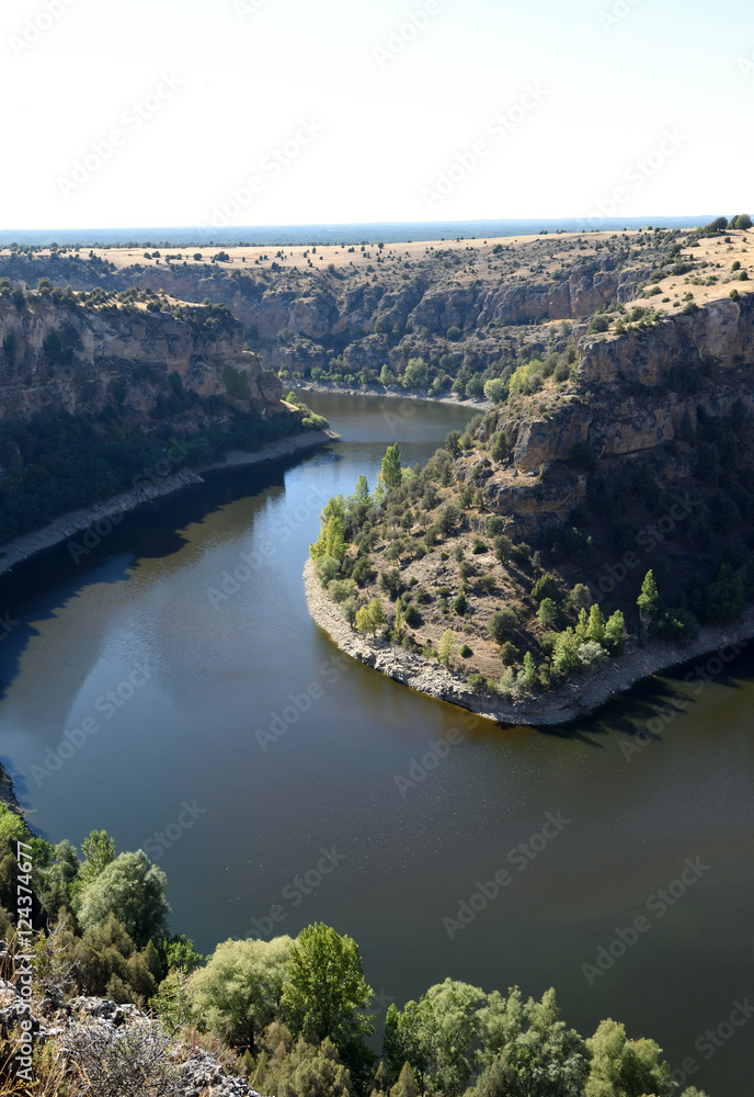 Hoces Duraton river,  Natural Park, Sepulveda, Segovia province, Spain