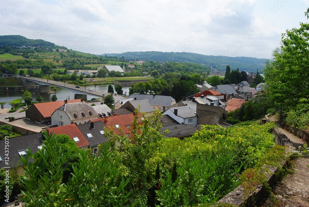 View over Schengen in Luxembourg.