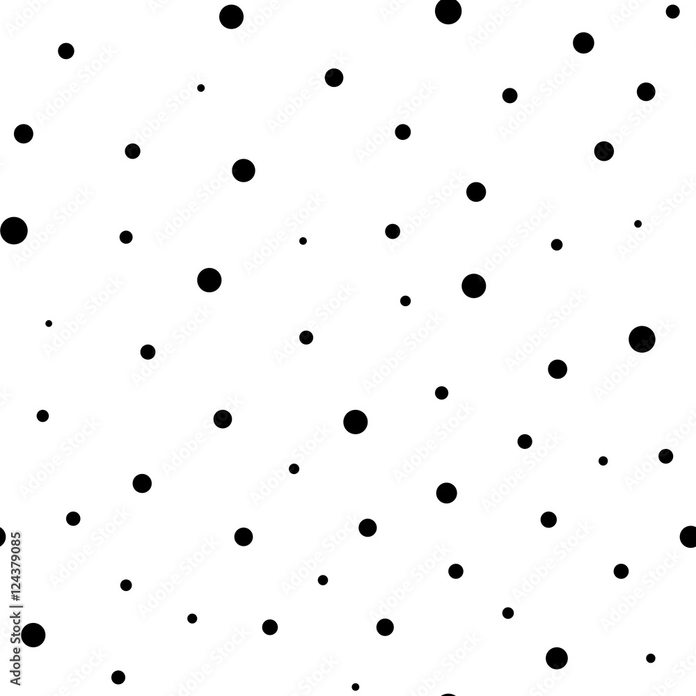 Vector monochrome seamless pattern. Modern stylish texture. Repeating abstract background with chaotic dots. Simple graphic design for prints, wallpaper, fabric, textile, decor. Tileable printing Vector monochrome seamless pattern. Modern stylish texture. Repeating abstract background with chaotic dots. Simple graphic design for prints, wallpaper, fabric, textile, decor. Tileable printing
