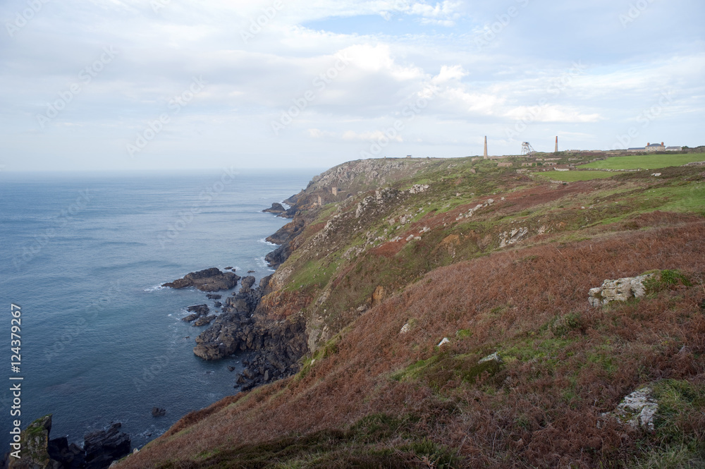 Cornish mining coastline
