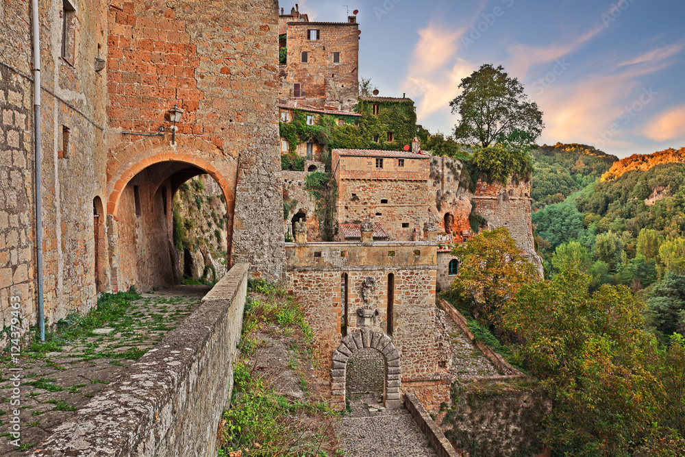 Obraz premium Sorano, Grosseto, Tuscany, Italy