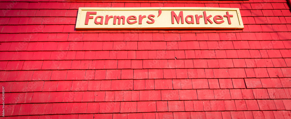 Fototapeta premium farmer's market sign