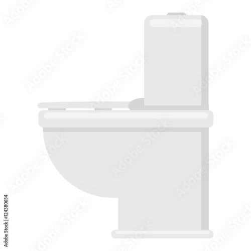 WC toilet icon of vector illustration for web and mobile