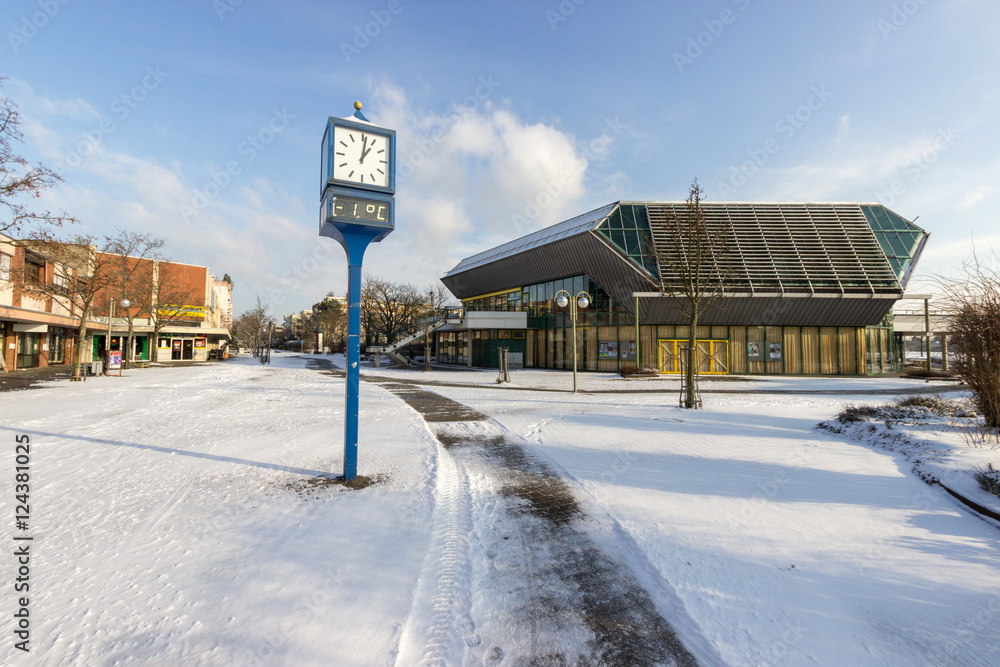 Obraz premium Winter in Karlsruhe - Neureut