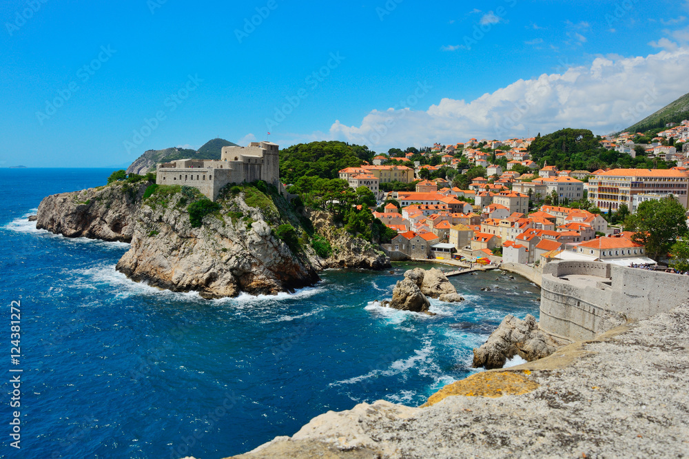 Dubrovnik Blick auf die Festung Lovrijenac