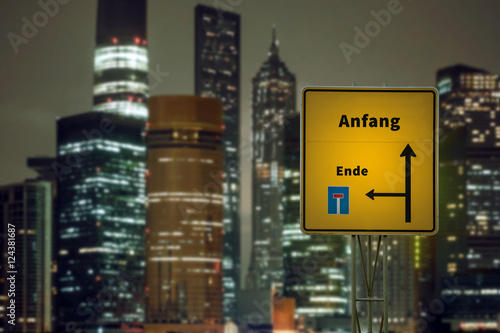 Schild 125 - Anfang