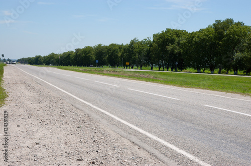 straight asphalt road