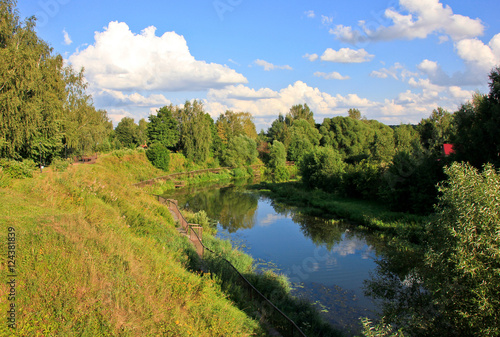 River in Russian forest
