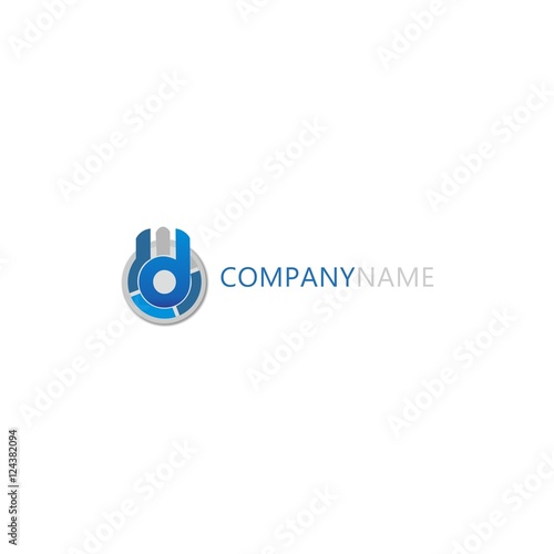 letter d logo concept