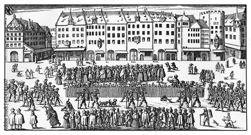 Nuremberg 1658 wurst festival outdoors