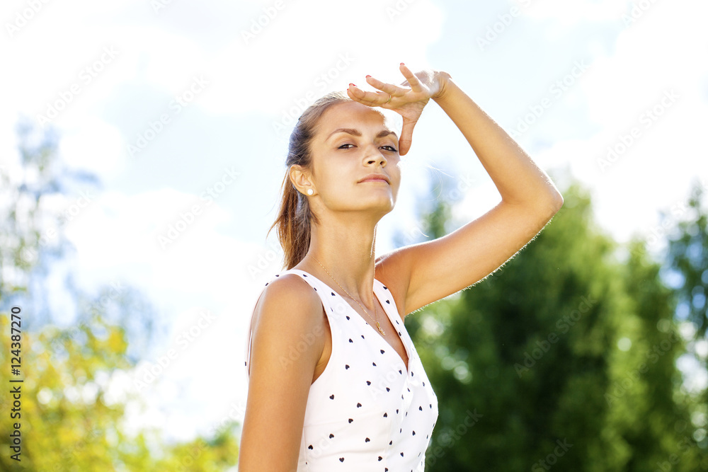 Portrait of beautiful young happy woman Portrait of beautiful young happy woman
