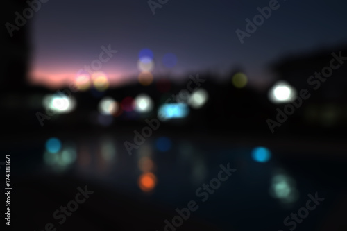 urban night light bokeh, defocused background © hidako