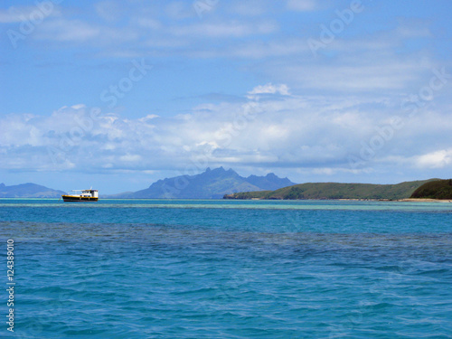 Looking across the sea to Waya Island © photoeverywhere