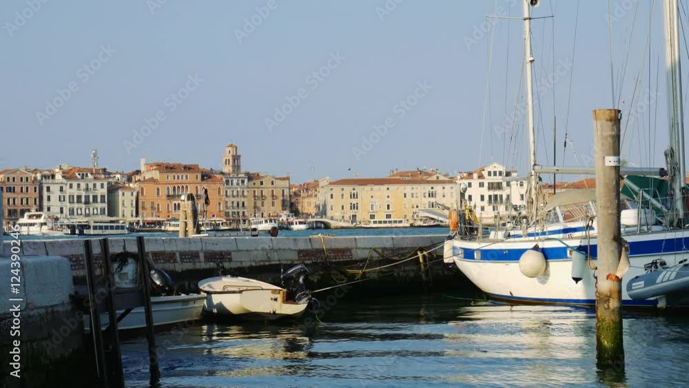 scene in beautiful city of venice, view from boat scene in beautiful city of venice, view from boat