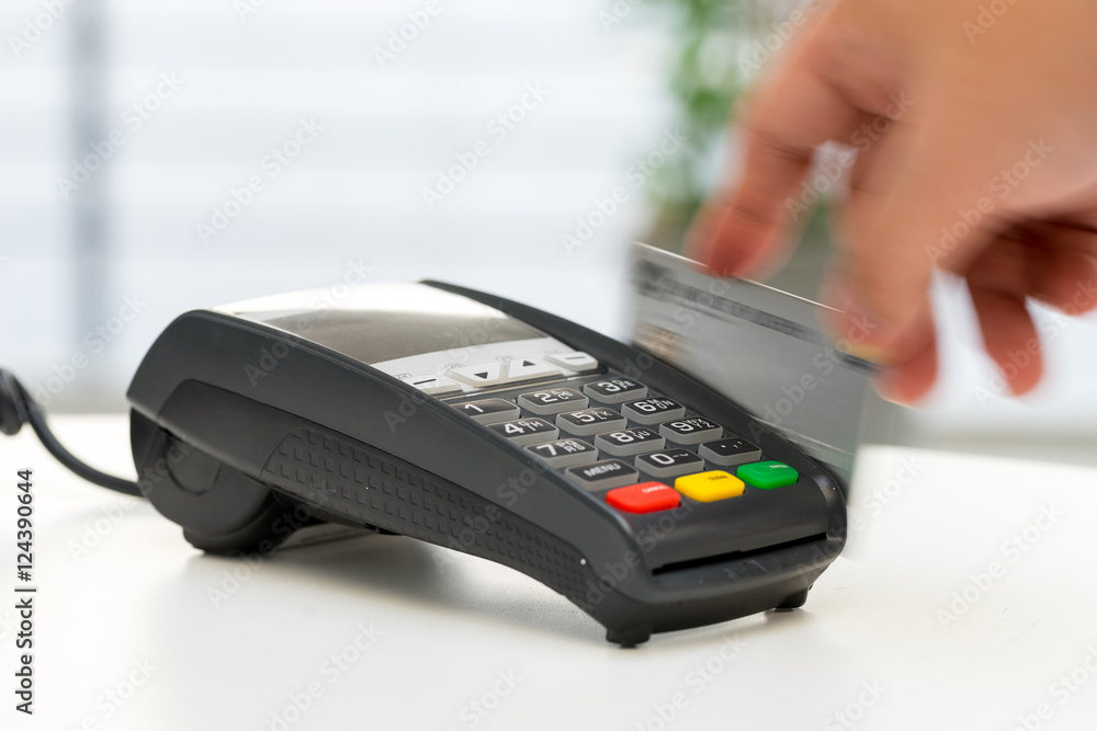 Credit card machine, payment for online shopping Credit card machine, payment for online shopping