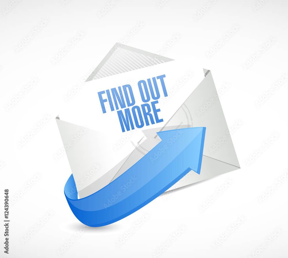 find out more email sign concept find out more email sign concept