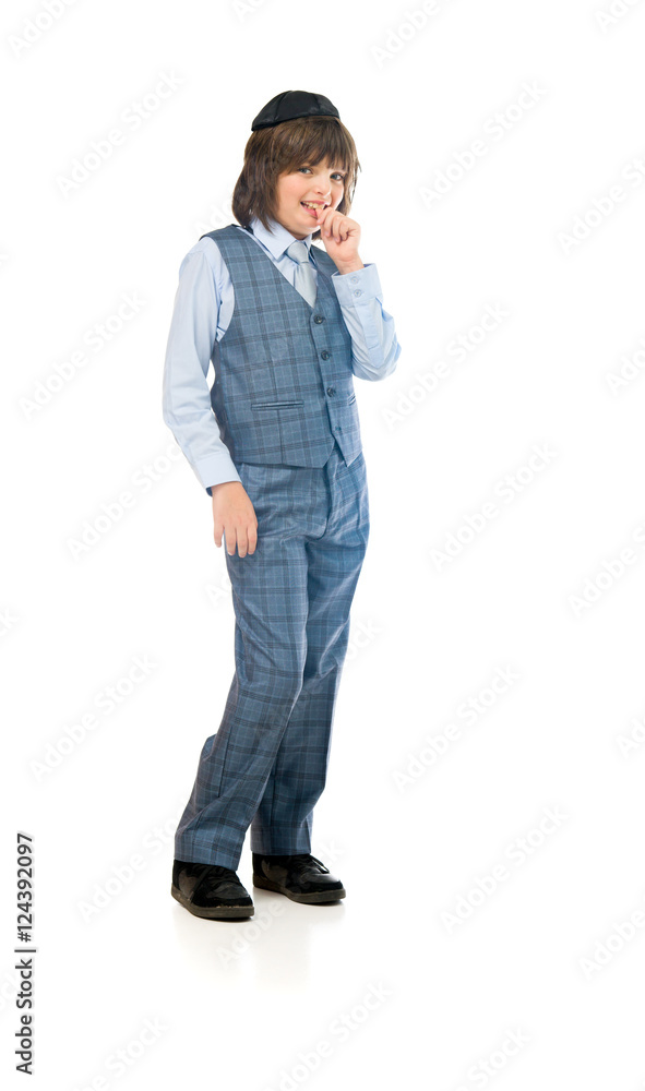 Model in studio isolated on white background full length Model in studio isolated on white background full length